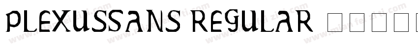 PlexusSans Regular字体转换